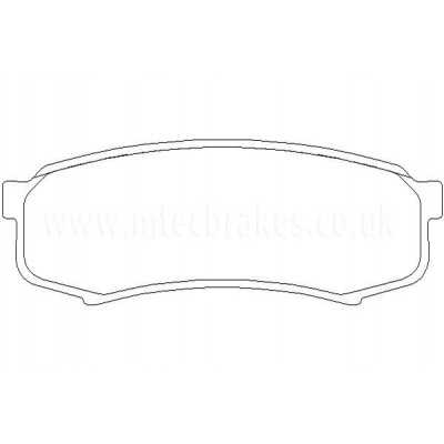 MDB1696 Plaquettes de frein Performance Mintex