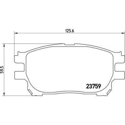 MDB2558 Plaquettes de frein Performance Mintex
