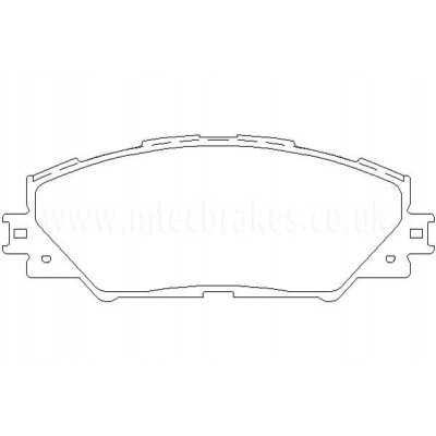 MTECPAD4180 Plaquettes de frein performance Brakes and Spacers