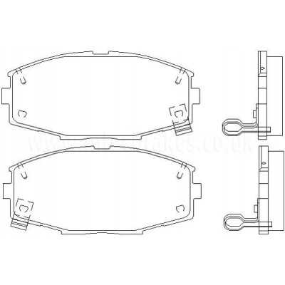 DP2610 Plaquettes de frein EBC Greenstuff 