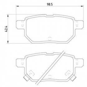 MDB3062 Plaquettes de frein Performance Mintex