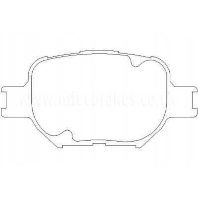 MTECPAD4112 Plaquettes de frein performance Brakes and Spacers