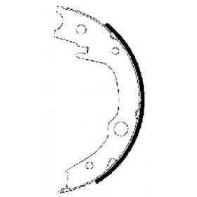 MTECSH1448 Garnitures du tambour de frein