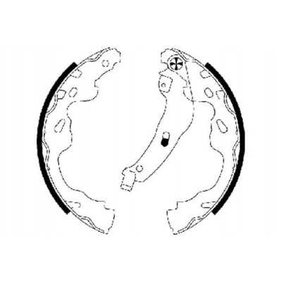 MTECSH1439 Garnitures du tambour de frein