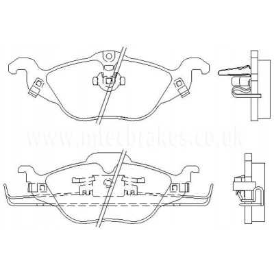 MTECPAD4156 Plaquettes de frein performance Brakes and Spacers
