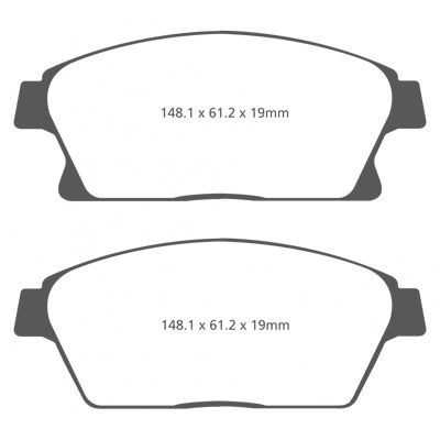 DP22067 Plaquettes de frein EBC Greenstuff 