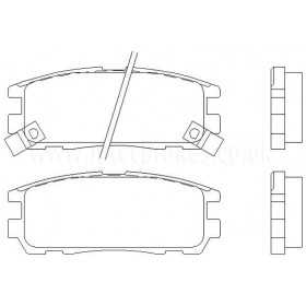 MDB1698 Plaquettes de frein Performance Mintex