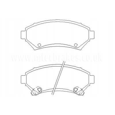 MDB1824 Plaquettes de frein Performance Mintex