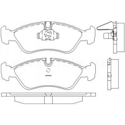 MTECPAD4434 Plaquettes de frein performance Brakes and Spacers