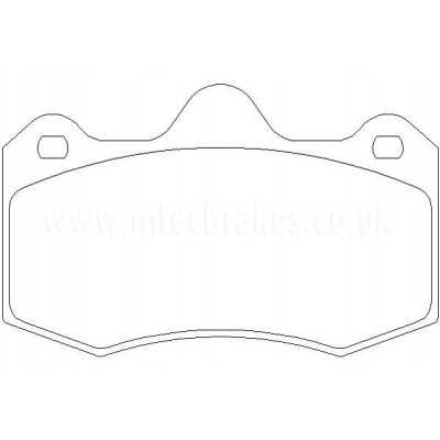 MTECPAD4566 Plaquettes de frein performance Brakes and Spacers