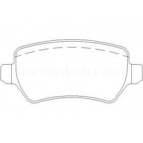 DP31447C Plaquettes de frein EBC Redstuff
