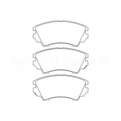 MTECPAD4542 Plaquettes de frein performance Brakes and Spacers