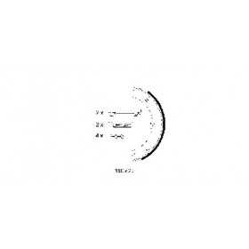 MTECSH1477 Garnitures du tambour de frein