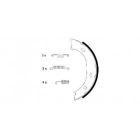 MTECSH1399 Garnitures du tambour de frein