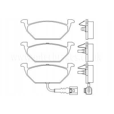 MTECPAD4462 Plaquettes de frein performance Brakes and Spacers