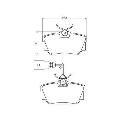 MDB2113 Plaquettes de frein Performance Mintex
