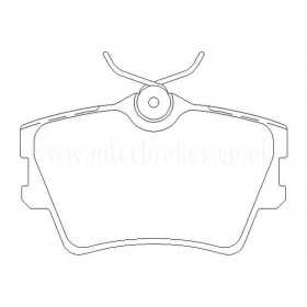 MDB1744 Plaquettes de frein Performance Mintex