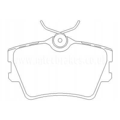 MDB1744 Plaquettes de frein Performance Mintex