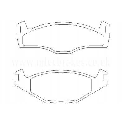 MTECPAD4450 Plaquettes de frein performance Brakes and Spacers