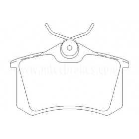 MTECPAD4051 Plaquettes de frein performance Brakes and Spacers