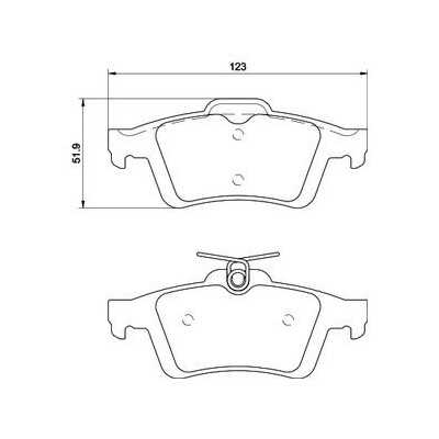 MDB3150 Plaquettes de frein Performance Mintex