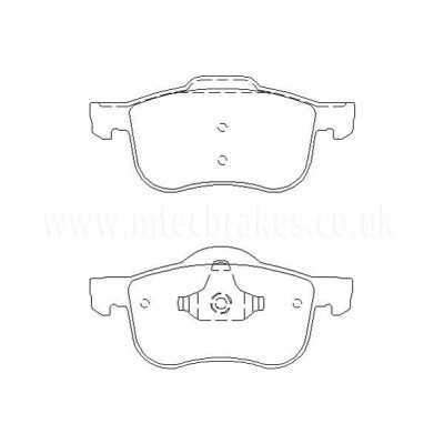 MTECPAD4428 Plaquettes de frein performance Brakes and Spacers