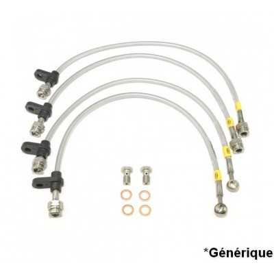 Alfa GT All Saufept 3.2 24VV6 12/03-03/07 ZincPlated MTEC Performance Brake Hoses AL4P-0240