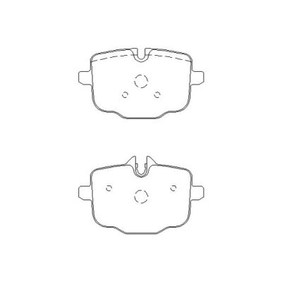 BMW 525d 05/11-12/17 Plaquettes de frein ARRIERE