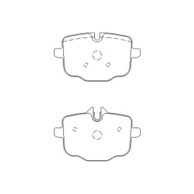 BMW 640d 02|11- Plaquettes de frein ARRIERE