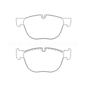 BMW X5 30d xDrive 05/08-12/10 Plaquettes de frein AVANT