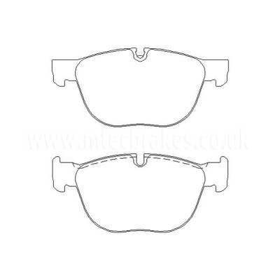 BMW X6 30d xDrive 05/08-12/10 Plaquettes de frein AVANT