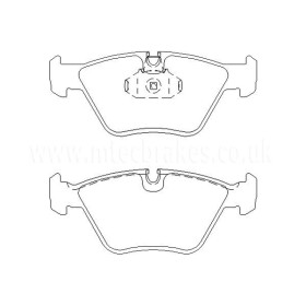BMW X3 2.5si 08|06-04|09 Plaquettes de frein AVANT