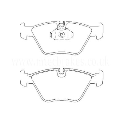 BMW X3 E83 2.0d 09|04-04|09 Plaquettes de frein AVANT