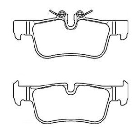 BMW 220d 220d 09/14-12/18 Plaquettes de frein ARRIERE