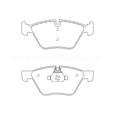 BMW Série 3 E90/E91/E92/E93  325i (N52N Moteur) 03/07-05/14 Plaquettes de frein AVANT