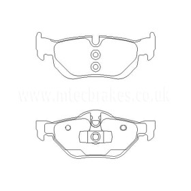 BMW 123d 08|07--07|12 Plaquettes de frein ARRIERE