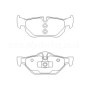 BMW 123d 09/08-08/14 Plaquettes de frein ARRIERE