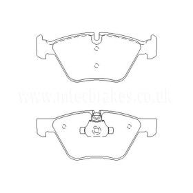 BMW 120d LCI Phase 2 02/07-07/12 Plaquettes de frein AVANT