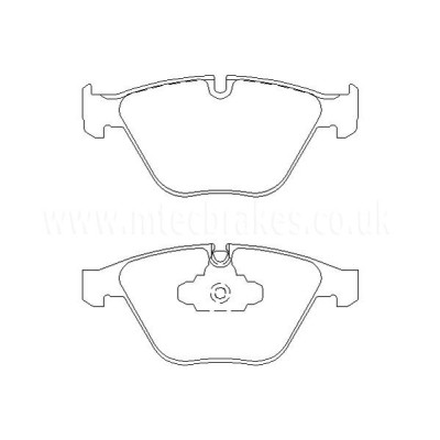 BMW X1 E84 18d sDrive 07/09-12/12 Plaquettes de frein AVANT