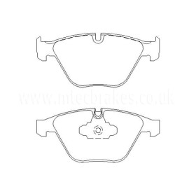 BMW 330i 03/05-12/10 Plaquettes de frein AVANT
