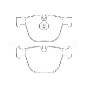 BMW 745Li 04|02-02|05 Plaquettes de frein ARRIERE