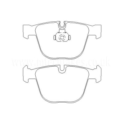 BMW 745i 03|02-02|05 Plaquettes de frein ARRIERE