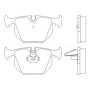 BMW 330Cd 03|04-08|06 Plaquettes de frein ARRIERE