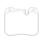 BMW M5 3.8 06|94-09|95 Plaquettes de frein AVANT