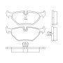 BMW 520i 06|88-02|96 Plaquettes de frein ARRIERE
