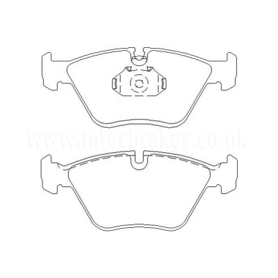 BMW 520i 06|88-02|96 Plaquettes de frein AVANT