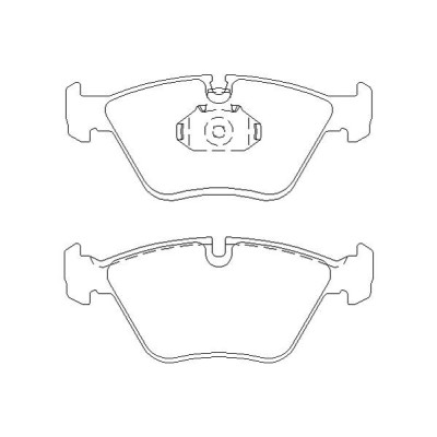 BMW 540i 01|94-02|96 Plaquettes de frein AVANT