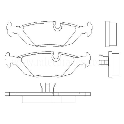 BMW Série 6 E24 M635 Csi 03|84-05|89 Plaquettes de frein ARRIERE