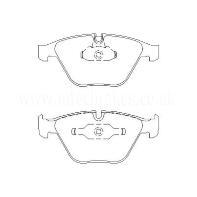 BMW Série 6 E63/E64 635d 09|07-08|11 Plaquettes de frein AVANT