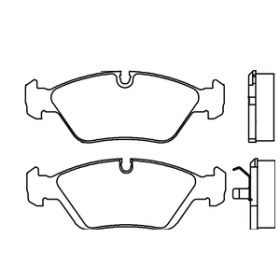 BMW M635 Csi 03|84-05|89 Plaquettes de frein AVANT